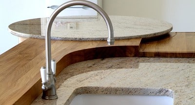 stylish kitchen sink and fixtures