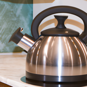 Stovetop Kettle in the kitchen countertop