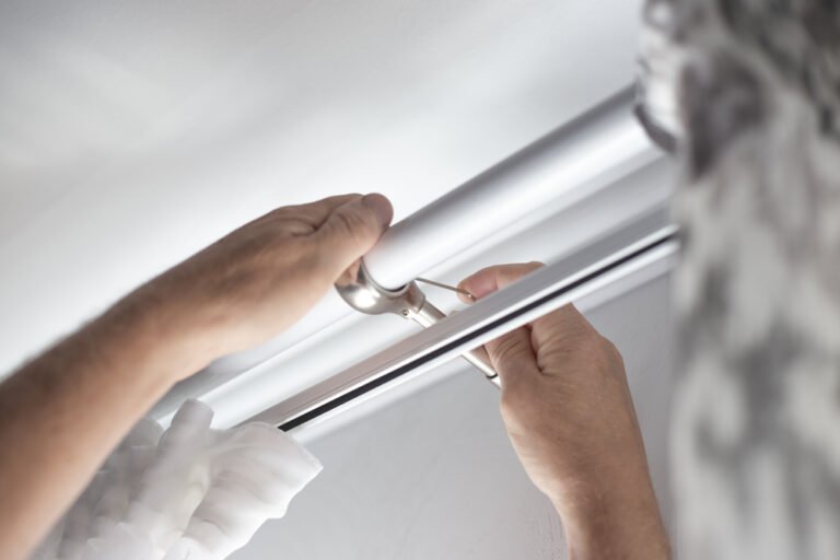 6 Steps on How to Hang Curtain Rods The Right Way - Homes Guide