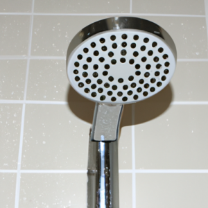a round-shaped shower head