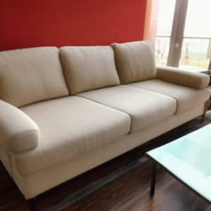 A clean sofa in the living room