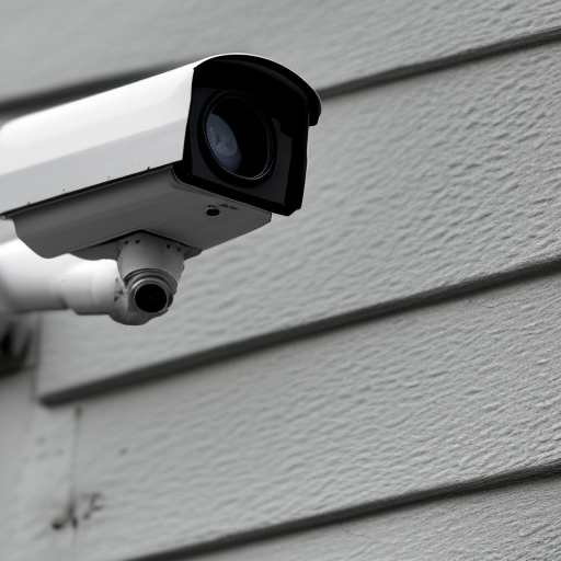 CCTV camera installed outside the house