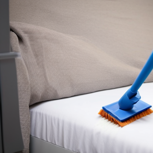 Preparing bed for steam cleaning