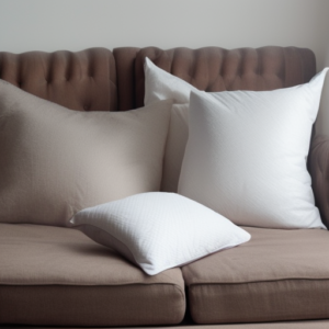 Soft pillows on the couch