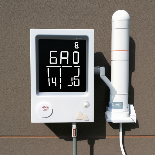 a white weather station mounted to the wall